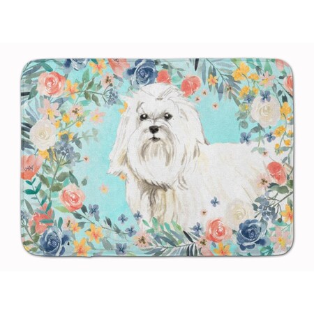 Carolines Treasures Maltese Machine Washable Memory Foam Mat CK3418RUG